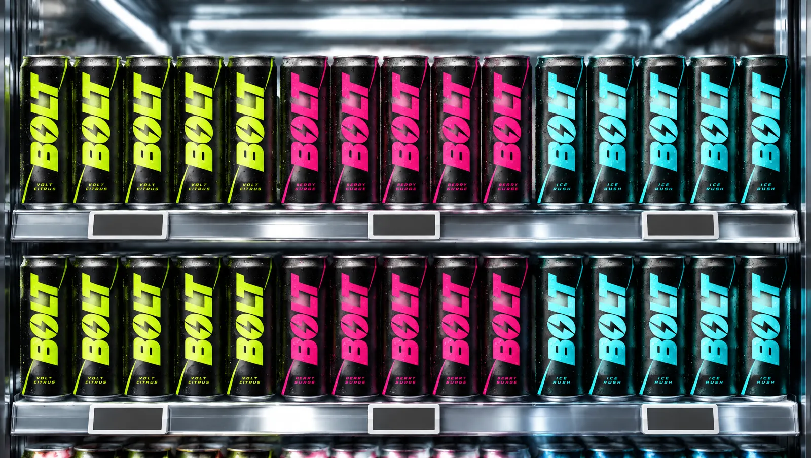 BOLT branding: on the shelf