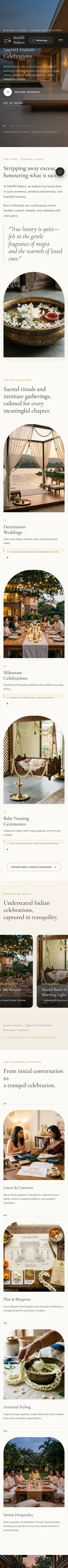 Mehfil Makers: the home page on a phone